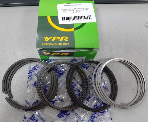 КОЛЬЦА ПОРШНЕВЫЕ STD ACCENT DOHC, RIO JB 1,4 YPR 75,5 (ТОНКИЕ 1,2-1,2-2,0)