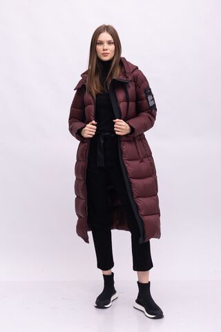 Peuterey Пуховик длинный с контрастными деталями