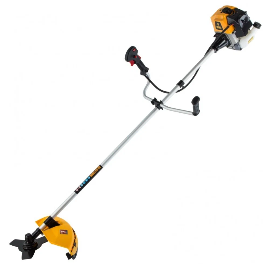 Триммер бензиновый DR-52 52см3, 3 л.с. неразъемная штанга состоит из 2 частей