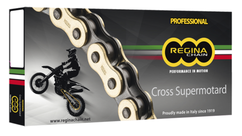 428RH2-136 Цепь для мотоцикла  428 / 136 звен. (428RH2-136), REGINA CROSS-SUPERMOTARD