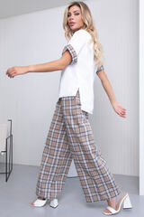 Костюм "Барселона" (клетка беж) К7066 LT Collection