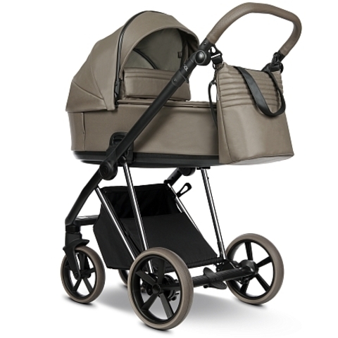 ROAN Коляска 2 в1 Sol Luxury короб + прогулка leather/Rum Raisin/Nickel