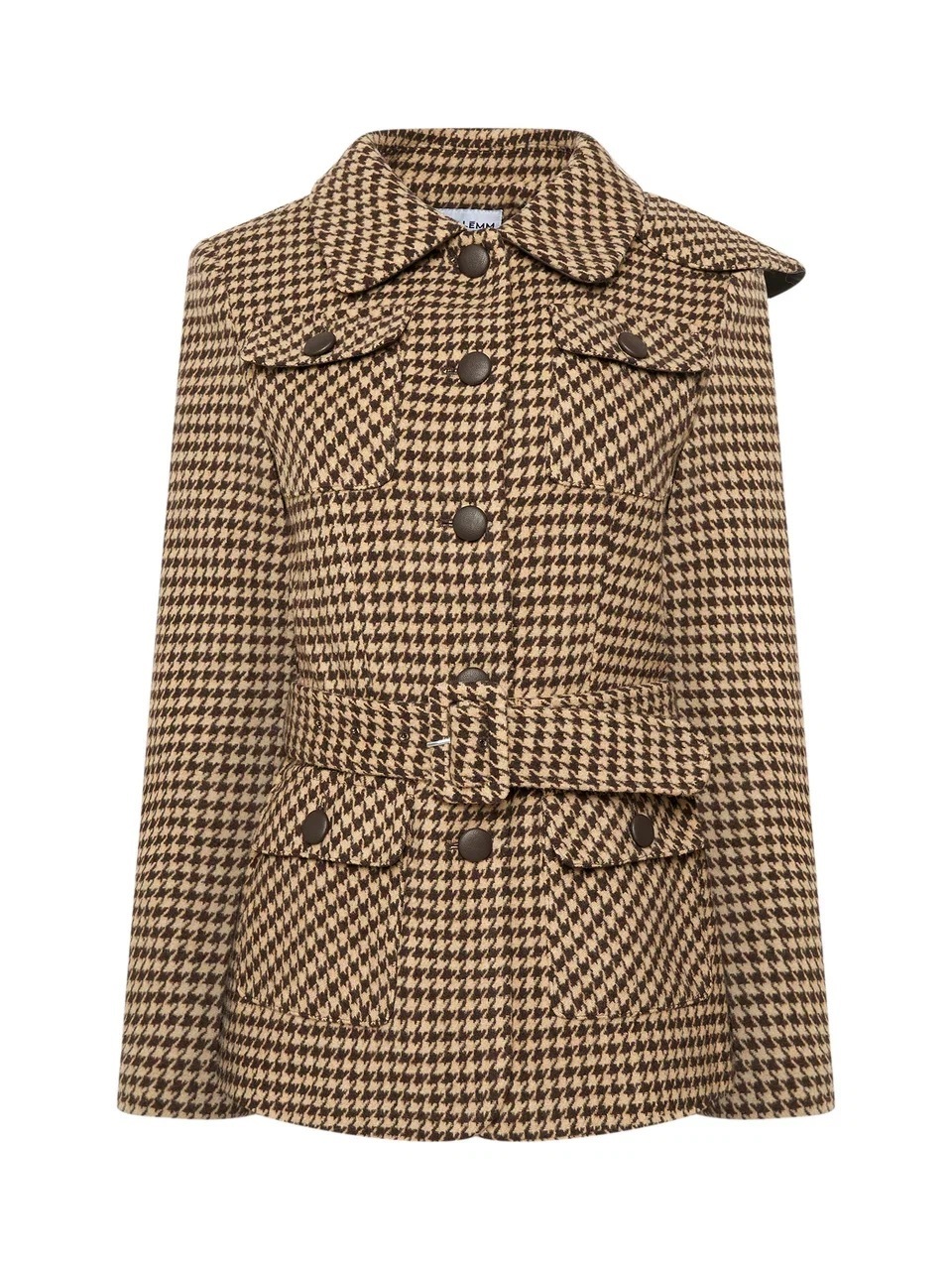 Жакет- пальто из шерсти, Бежевый