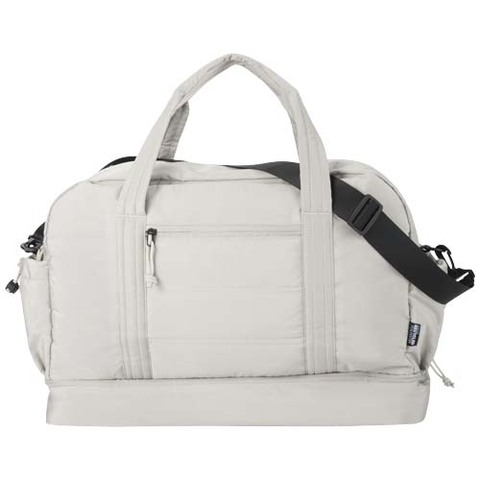 Дорожный мешок Puffer объемом 30 л, изготовленный из переработанных материалов согласно стандарту GRS, с утепленным дном