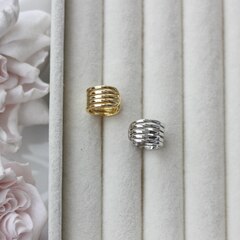 Кафф 13*8 мм, родий, Ш138