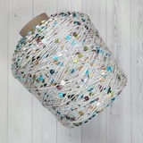 Пряжа Shine Paillettes 63132 радуга на сером