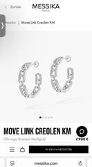 Серьги-конго MESSIKA lux качество VGOLD