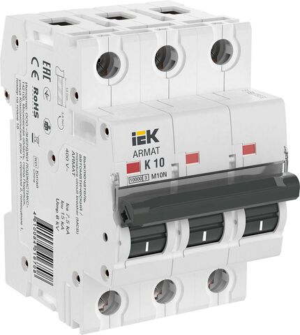 ARMAT Авт. выкл. M10N 3P K 10А IEK