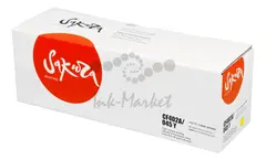 Картридж Sakura CF402A/045Y для HP, Canon LJ M252n, M252dn, MFP277dw, 277n и LBP-610C/MF-630C, желтый, 1300 к.
