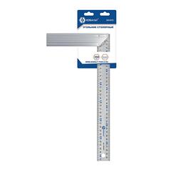 Угольник КОБАЛЬТ столярный 350 мм, нерж.сталь, алюминиевое основание (243-615)