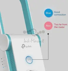 Усилитель Wi-Fi сигнала TP-LINK RE365 AC1200, подключение к настенной розетке, встроенная розетка, 2 внешние антенны, 1 порт 10/100 Мбит/с, 867 Мбит/с на 5 ГГц+300 Мбит/с на 2,4 ГГц, (083991)