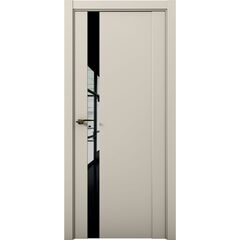 Купить Межкомнатная дверь эмалит Co 7 Кобальт силк грей стекло чёрный лак