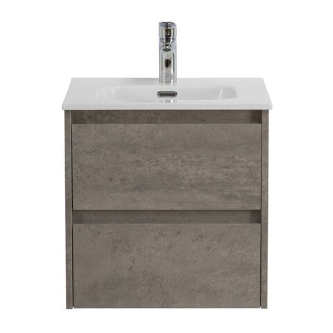 BelBagno KRAFT-500-2C-SO-CG KRAFT База под раковину подвесная с двумя выкатными ящиками, Cemento Grigio, 500x460x500, KRAFT-500-2C-SO-CG