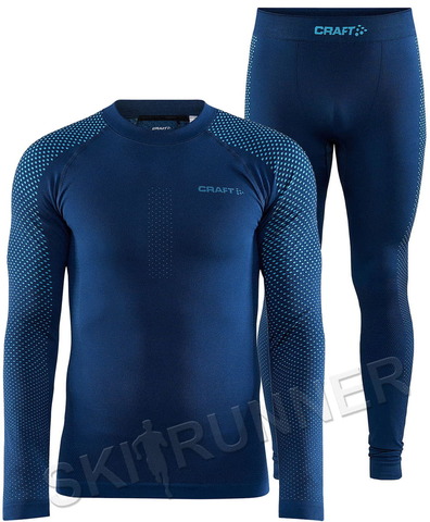 Премиальный Тёплый комплект термобелья Craft Advance Warm Fuseknit Intensity 2021 Beat-Lazer мужской