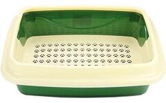 Dogman туалет для кошек Триплекс с сеткой и бортом большой 48*37*12см