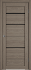 Межкомнатная дверь экошпон VFD (ВФД) Atum Pro 27 Brun Oak стекло Black Gloss