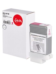 Струйный картридж Sakura 6707B001 ( PFI-107 M) для Canon imageProGRAF iPF670/680/685/770/780/785, водорастворимый тип чернил, пурпурный, 130 мл.