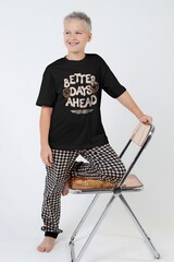 Пижама для мальчика Отдых-2 Виотекс ЧЁРНЫЙ