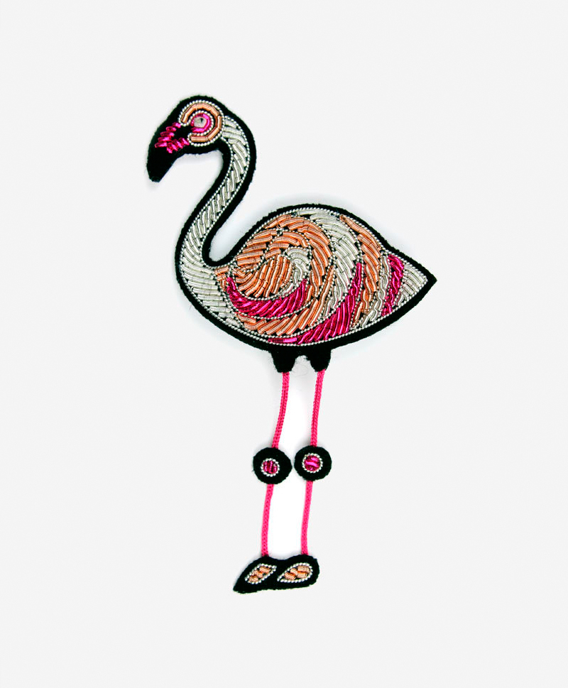 Брошь Flamingo