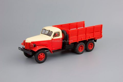 ZIS-151 emergency red-yellow 1:43 DeAgostini Auto Legends USSR Trucks #38