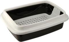 Dogman туалет для кошек Триплекс с сеткой и бортом большой 48*37*12см