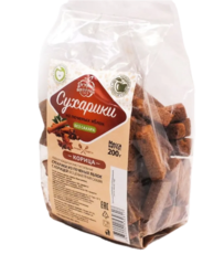 Сухарики из печёных яблок с корицей 200 г