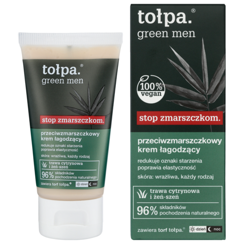 TOLPA GREEN MEN КРЕМ ПРОТИВ МОРЩИН С УСПОКАИВАЮЩИМ ЭФФЕКТОМ, 50 мл