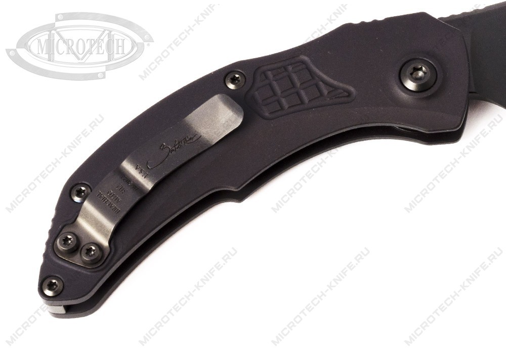 Нож Microtech Bastinelli Brachial DLC Shadow Serrated 268A-3DLCTSH