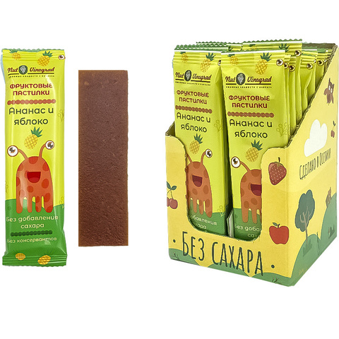 Пастила яблоко- ананас 1кор*18бл*20шт, 15гр