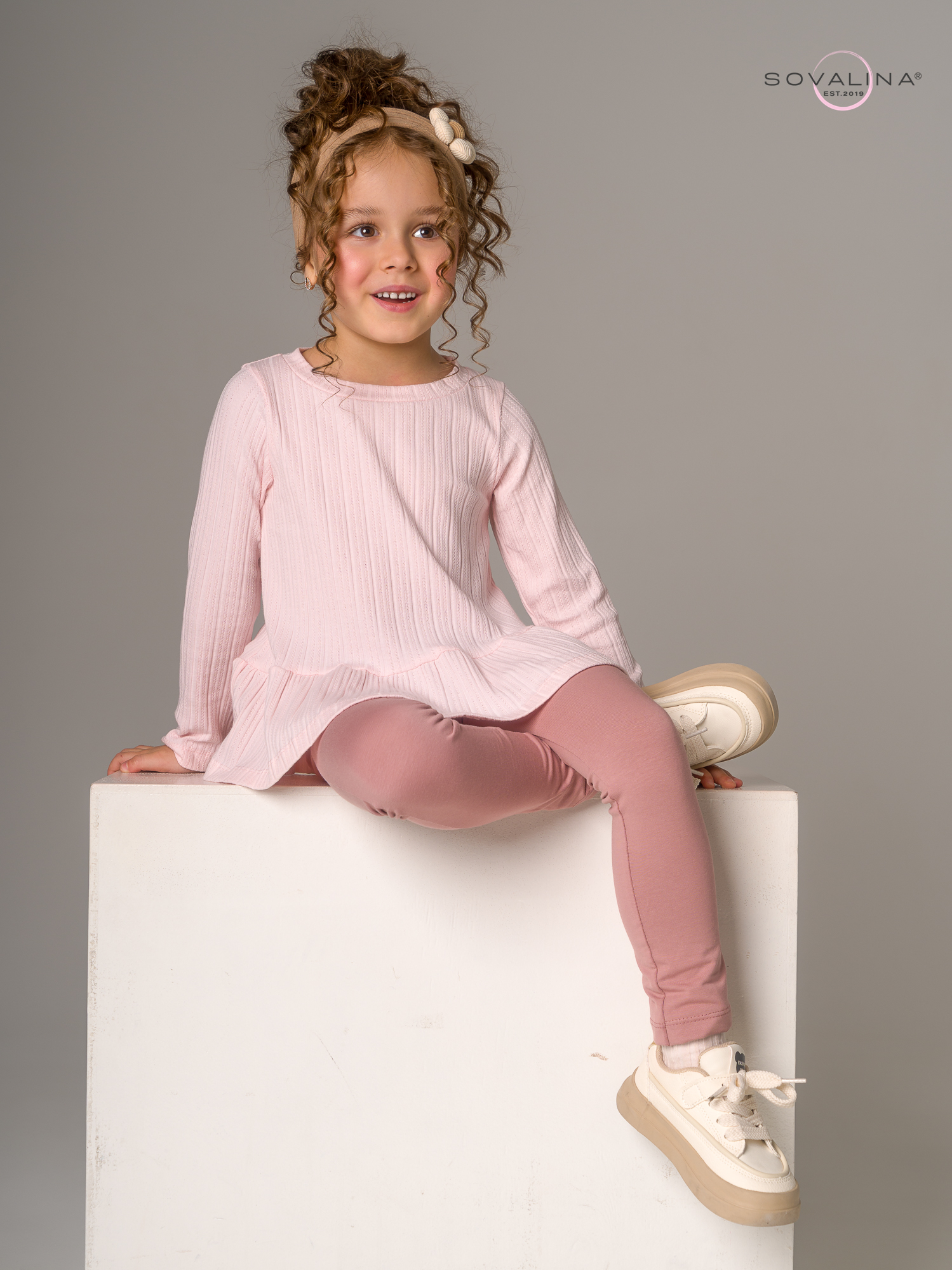 Костюм Алиса SG косичка розовый-пыльный