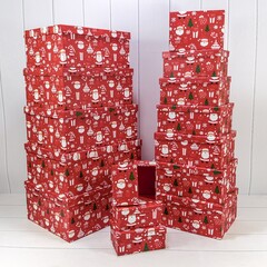 
          Коробка 42.5 х 33 х 17.6 см Набор 15 шт "Новый год" (Красный)