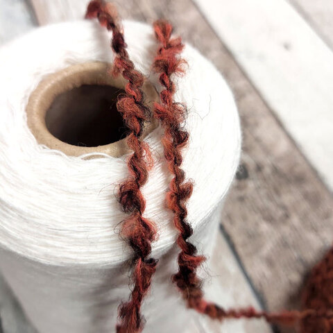 Букле с альпакой PINORI FILATI SOHO 150 красно-коричневый