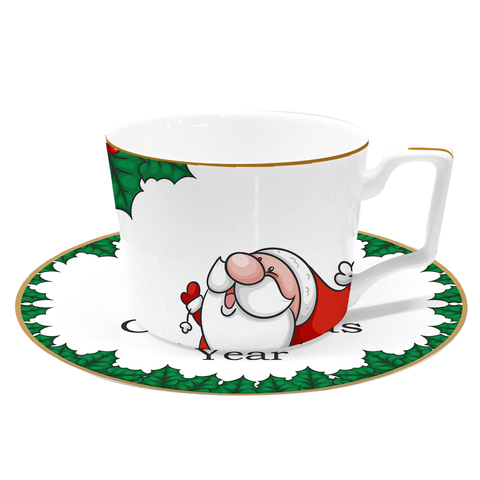 Чайная пара First Lady "Счастливый санта"