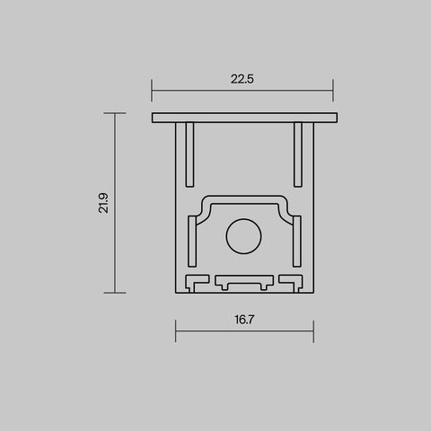 Комплект заглушек Maytoni (для профиля 22×22) 2 шт., ALM-2222-B-EC 642051