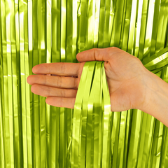 Занавес Дождик, Матовый Лайм, 2*1 м (В*Ш)