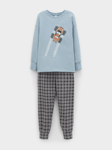 пижама  для мальчика  К 1567/голубой,клетка