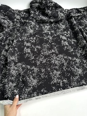 Трикотаж жаккардовый, футер 3-х ниточный, Графит