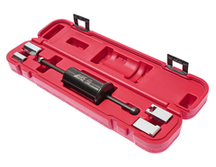 JTC-4883 - Съемник форсунок (VW AUDI T10055) 8-клапанных дизельных двигателей типа TDi JTC -  
Специально предназначен для снятия прикипевших форсунок с дизельными двигателями типа TDI группы VAG.  
Перед использованием инструмента двигатель должен быть охлажден. 
Применение: Фольксваген (Volkswagen), Ауди (Audi). 
Тип двигателя: ALH/AHU/1Z. 
Для 4-х цилиндровых двигателей (8-клапанные).  
Упаковка: прочный пластиковый кейс.  
Габаритные размеры: 390/90/75 мм. (Д/Ш/В)  
Вес: 1350 гр.