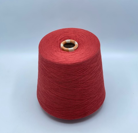 Бобинная пряжа,Cotton combed, 1693м. 100%Хлопок, Терракот(136), 39313