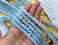 Нить бусин из кварца 8мм, рондель