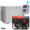 Бензиновый генератор в зимнем кожухе с блоком АВР Fubag BS 9000 DA ES/1200SCW RAL 7035 — фото 1
