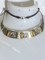 Циркон 902 (колье из серебра/золота)