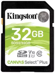 Карта памяти Kingston SDHC Canvas Select Plus Class 10 UHS-I U1 (100/10MB/s) 32GB