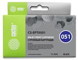 Картридж струйный Cactus CS-EPT0501 черный (11.4мл) для Epson Stylus Color 400, 440, 460, 500, 600, 640, 660, 670, 700, 750