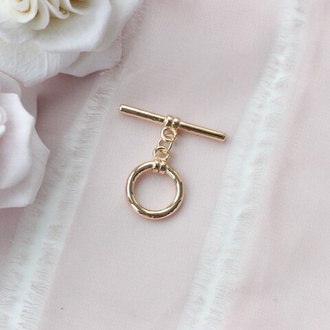 Замочек - тогл 14 мм, позолота З101