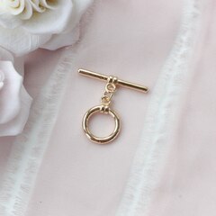 Замочек - тогл 14 мм, позолота З101