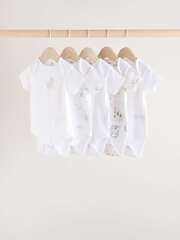 Боди с коротким рукавом для малышей Next E57-522, 5 шт., Белый