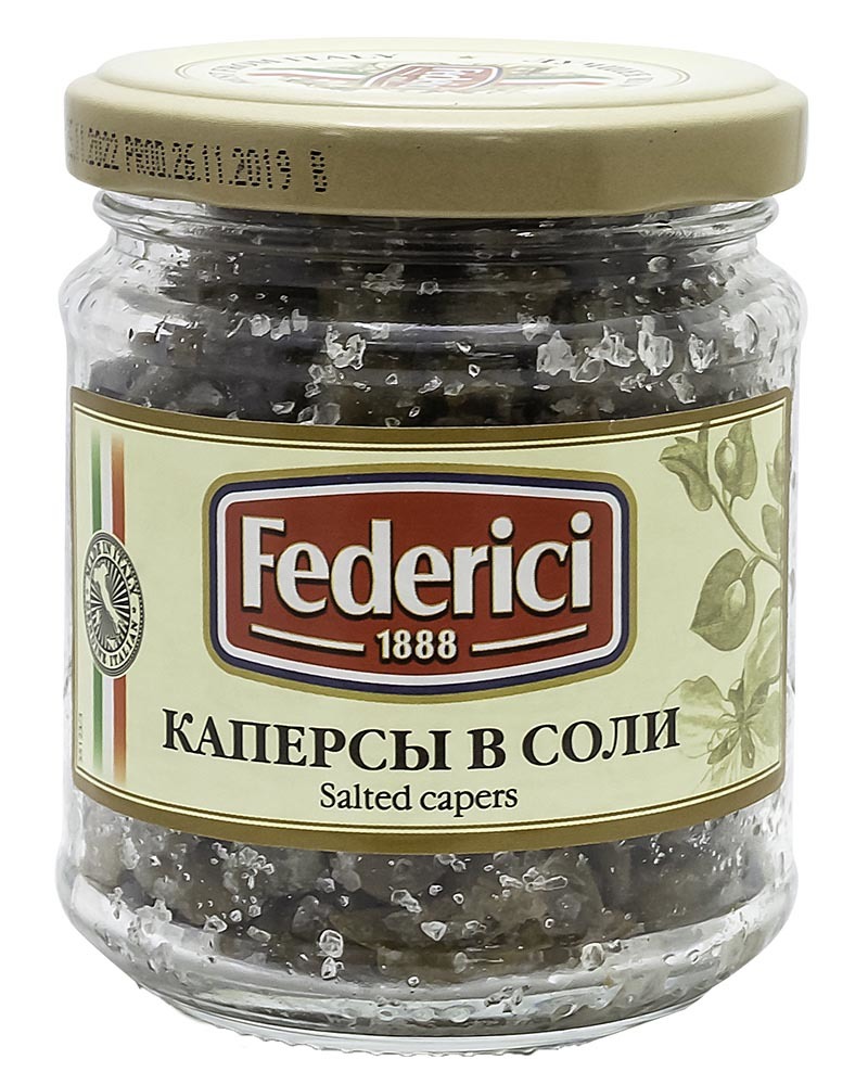 Каперсы в соли Federici 140 г - купить с доставкой по Москве, цена