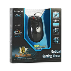 Компьютерная мышь A4Tech X7 X-718BK 3-Fire Extra High Speed Oscar Editor Black