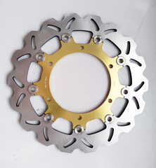 Диск тормозной передний на Yamaha YZF R600 / XJ N / YZF R THUNDERCAT и другие, золотой лепестковый